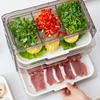 Food Storage Containers Serving Tray Kitchen Organizer Fridge for