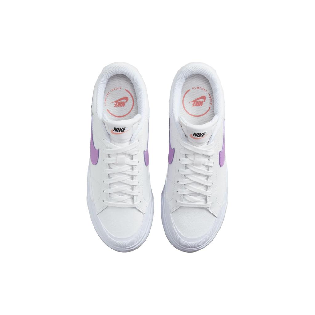 Nike Court Legacy Lift White Rush Fuchsia Women Sneakers Red-Stardust Black DM7590-103