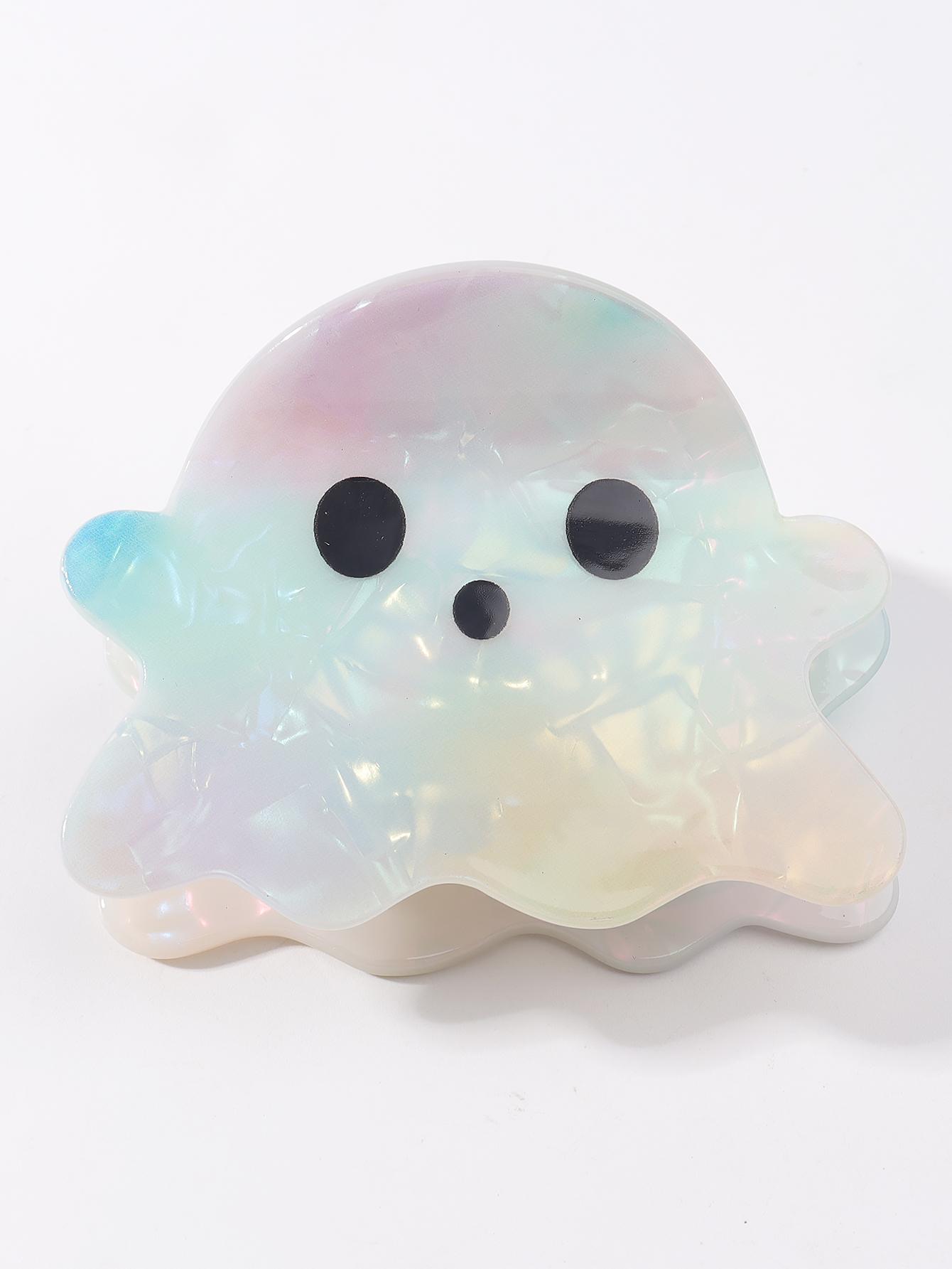 

Хэллоуин Царапина для волос Привидение Привидение Классический ПВХ Принт, Создание Личности, Зажим-краб для волос Привидение Size fits all