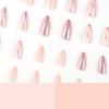 Wearable Nude Pink Glitter Nail Art Tips