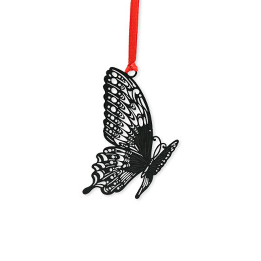 DIY Cute Black Hollow Metal Bookmark Document Book Mark