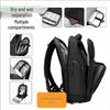 Men's Large Capacity Waterproof Laptop Backpack for Business Travel and College