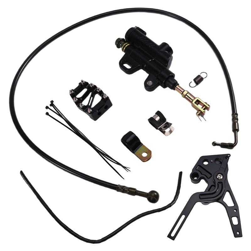 NEW-Rear Brake Caliper Pedal Set Brake Kit Brake Hose Lever Kits Motorcycle Parts For Talaria Sting MX3 MX4 MX5