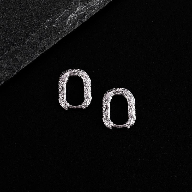 

ANENJERY Неправильні геометричні овальні сережки-кільця для жінок Елегантний темперамент Прості пряжки для вух Ювелірні вироби Подарунок золотий