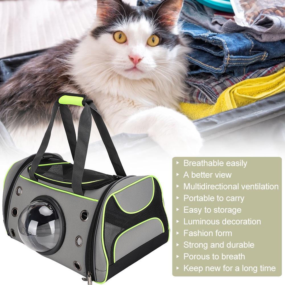 Tragbare Faltbare Hunde Katzen Transporttasche Atmungsaktive Reisetasche Transparente Raumkapsel Astronaut