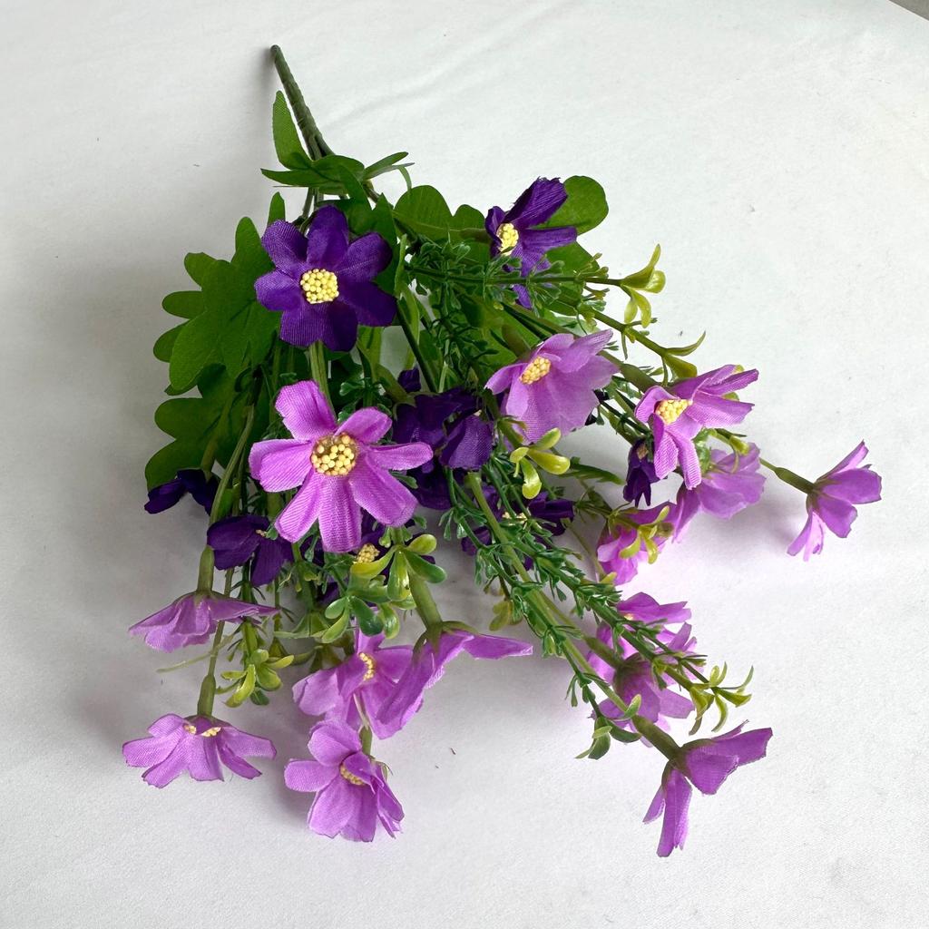 Artificial Flowers Artificial Small Daisy Simulation Green Plant Jumping Orchid Fake Flowers Bundle Wedding Home Silk Flower Decorative Props