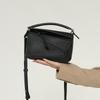 Tas Ruit Zacht Leer Geometrische Tas Patchwork Draagbaar Grote Capaciteit Kussen Tas Één Schouder Crossbody Tas
