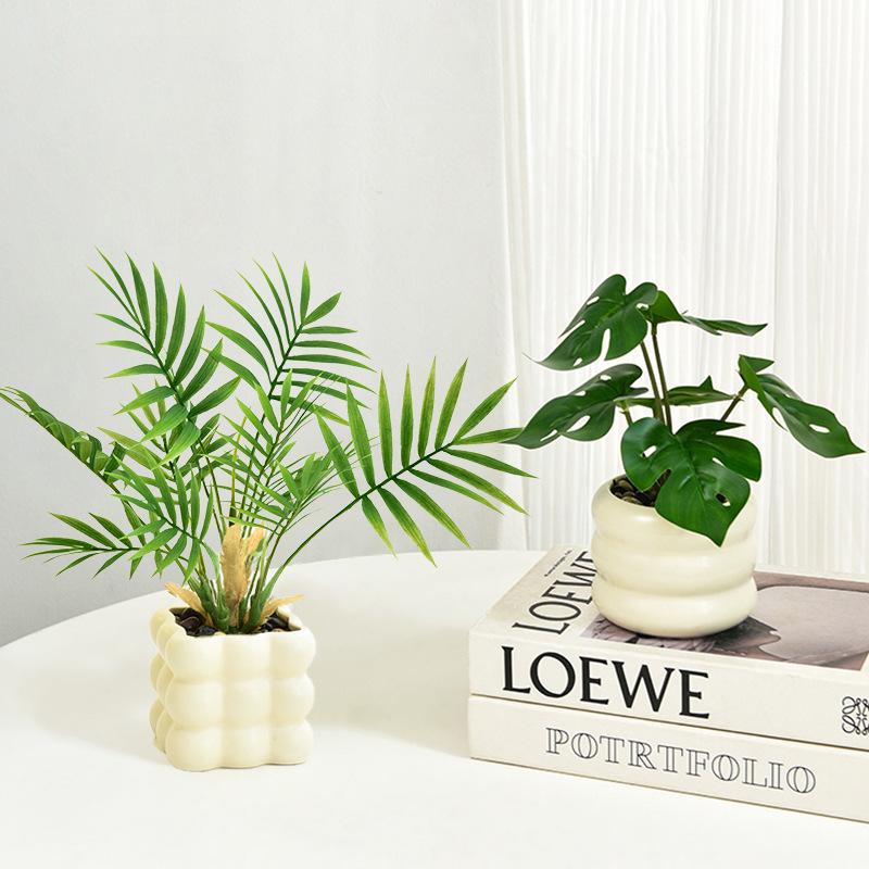 Bionic Bonsai Artificial Green Plants - Desktop Potted Decor for Home or Office