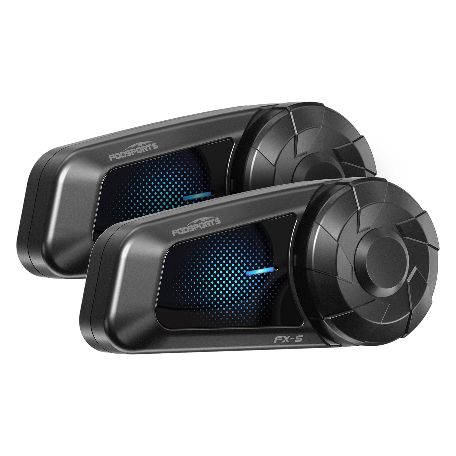 

FODSPORTS Motorcycle Intercom Bluetooth Simultaneous 1000m Maximum Call 40mm Helmet Automatic Communication HIFI Sound Compatible with Other чёрный