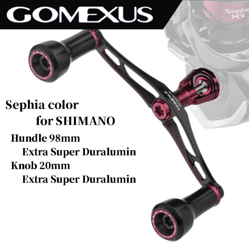 Used [USED] Shimano Gomexus Air Sense 98 Double Handle for Spinning Reels, Sephia Color A7075 Duralumin Fishing Accessory Japan Import