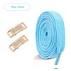 Elastic Laces Sneakers Tennis No Tie Shoe Laces Gold Diamond Buckle Shoelaces Without Ties Flat Shoelace for Shoes Accessories