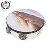 M MBAT 8-Inch Dove Of Peace Double Hand Shaker Tambourine Hands Together In Prayer Hand Shaker Tambourine Percussion Instrument