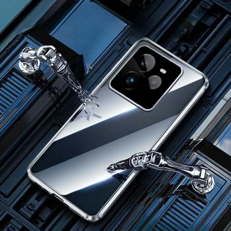 360°-Vollschutzhülle für Realme GT 7 Pro-Hülle, doppelseitige magnetische Glas-Schutzhülle für den Kameraschutz von Realme GT7 Pro