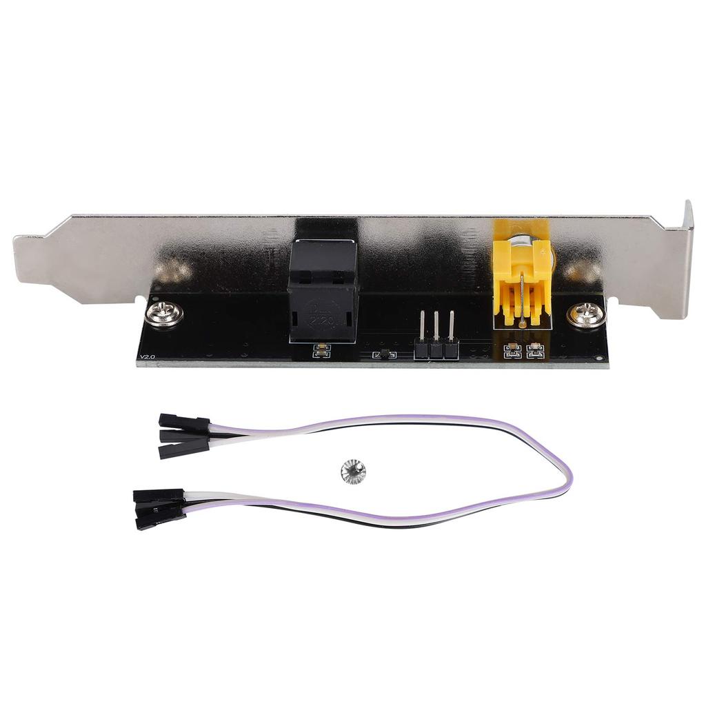 SPDIF Optical To RCA Out Backplate Cable Dual Port PC Digital Audio Adapter Audio DAC Wanderer 24bit/192kHz Optical/Coaxial