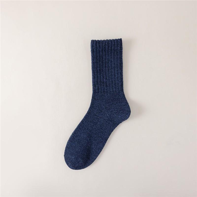 Șosete groase de iarnă pentru bărbați, din lână și catifea, cu tub mediu - super calde, absorbante de transpirație, din cașmir lung