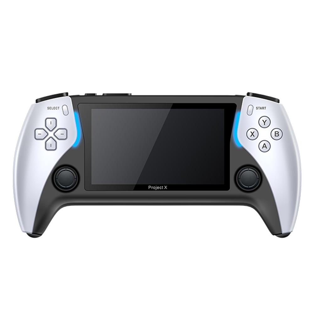 

PROJECT X Handheld Retro Game Console 4.3-inch IPS Screen Supports Dual Player Combat with Dual Controllers A