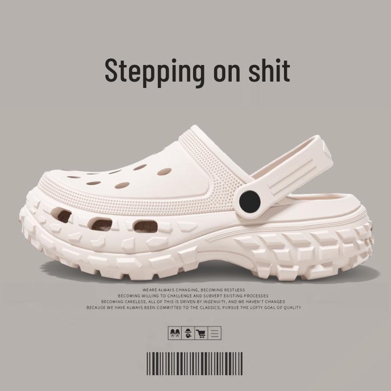 Men's 2024 EVA Anti-Slip Closed-Toe Beach Shoes - Odor-Resistant Summer Slippers for Couples