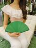 Fan Full Bamboo Folding Fan Carved Foldable Mini Fan Small Size Portable Chinese Style Chinese Ancient Style Dance Fan Green for Women