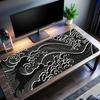 Black And White Japanese Waves Mouse Pad Gamer XL Custom Home HD Mousepad XXL Keyboard Pad Office Non-Slip Computer Mouse Mats
