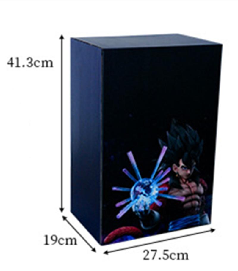 38cm Anime Dragon Ball Z Super Saiyan 4 Vegetto GK PVC Action Figure Son Goku Statue Collection Model Kids Toys Doll Gifts
