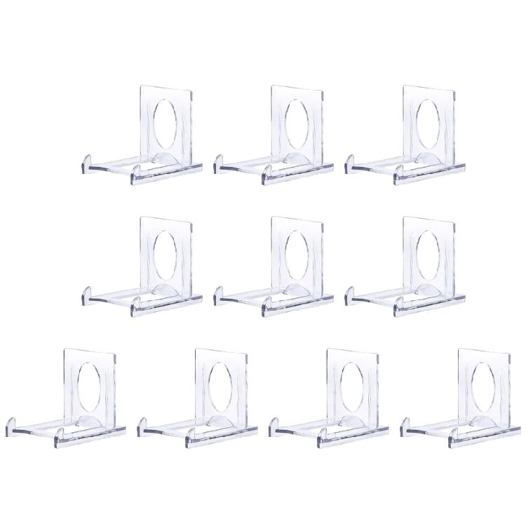 10pz Mini Supporti per Piatti in Acrilico Cavalletti Multiuso per Piatti Espositori