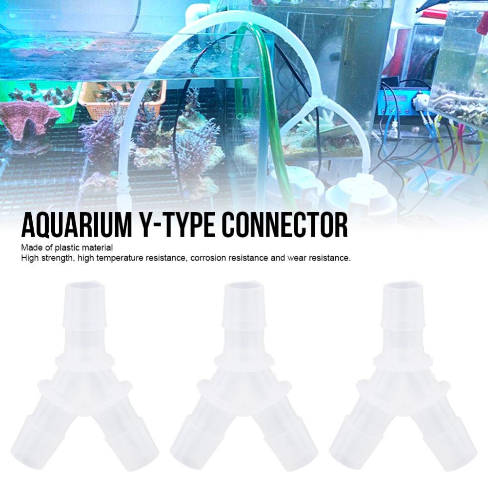 10PCS Multiple Sizes Y Type Connector Transparent Aquarium Air Pump Junction  Air Pump