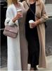 White Mink Velvet Loose Knit Cardigan Sweater - Women's Solid Color Spring & Autumn Outerwear