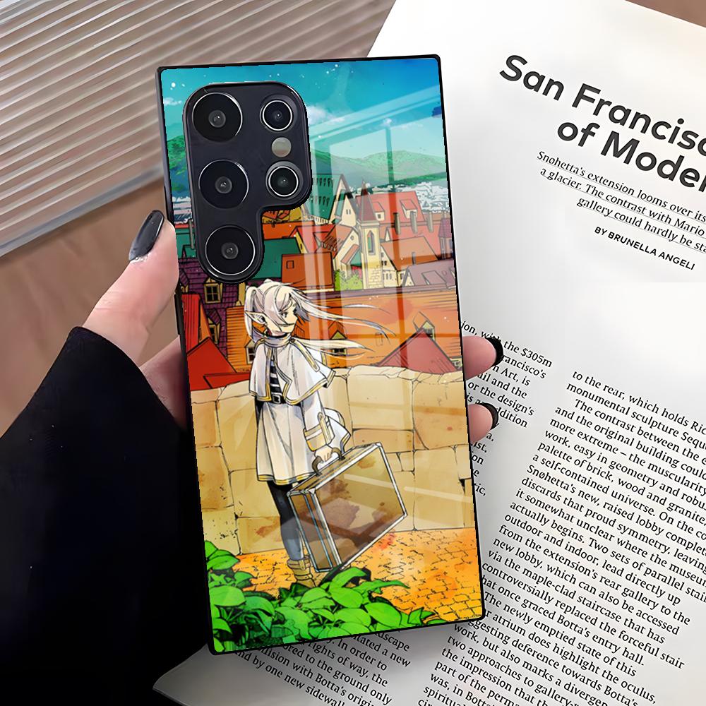 Hot Japan Anime Comics Frieren Phone Case For Samsung S26 Ultra S25 Edge Ultra S23 S22 S21 S20 Ultra Plus S24 Fe A25 Glass Cove