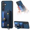 Wristband Cards Solt Leather Wallet Case For Samsung Galaxy S24 Ultra S23 S22 Plus S21 FE A04 A14 A24 A34 A54 A15 A25 A72 A73