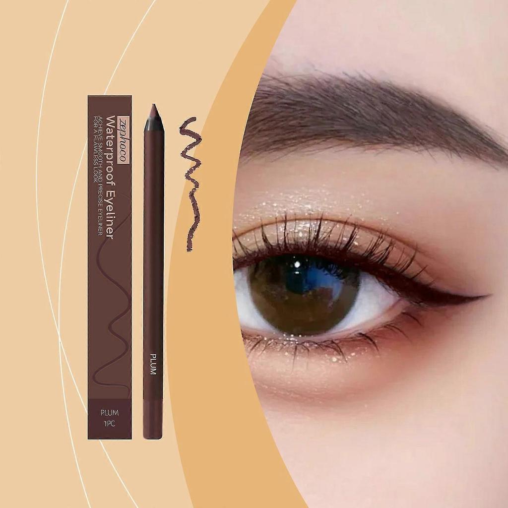 Long-Lasting Plum Eyeliner - Smudge-Proof, Water-Resistant, Easy To Apply