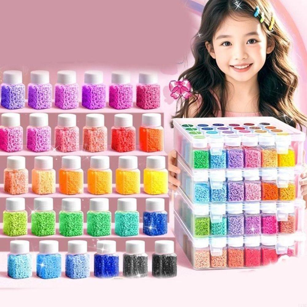 24 Color Bean-packing Material Package Color Label Stickers Bean Storage Box Children Toys
