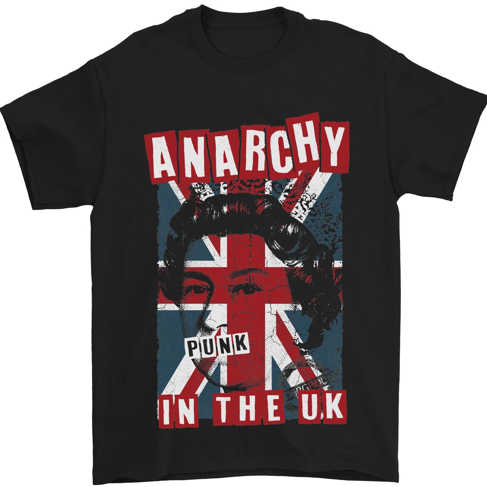 Anarchy in the UK Punk Music Rock Mens T-Shirt 100% Cotton S разноцветный