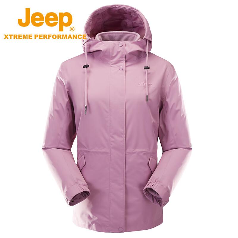 JEEP Women s 3-in-1 Fleece Lined Winter Jacket M