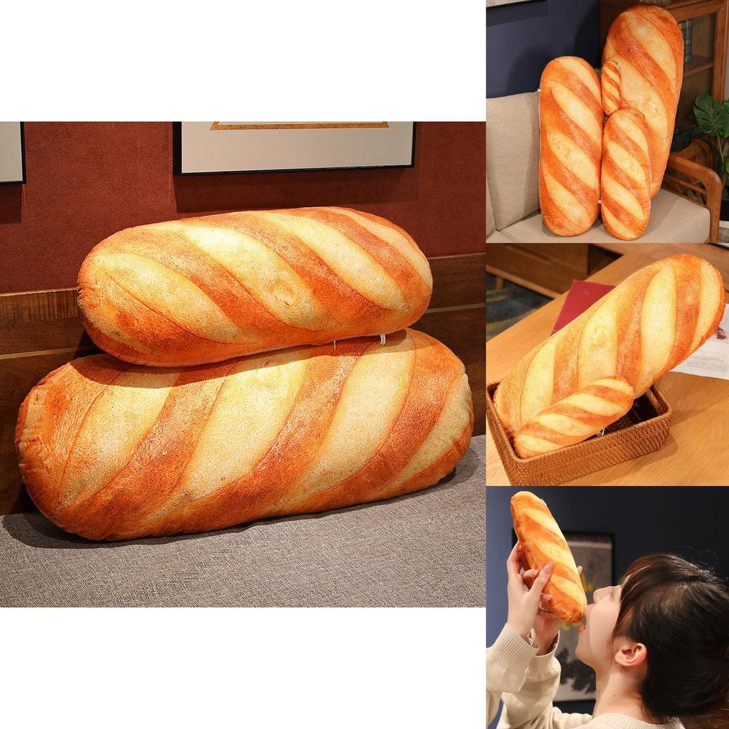 Creative 3d Simulation Snack Butter Bread Pillow For Office And Bedroom