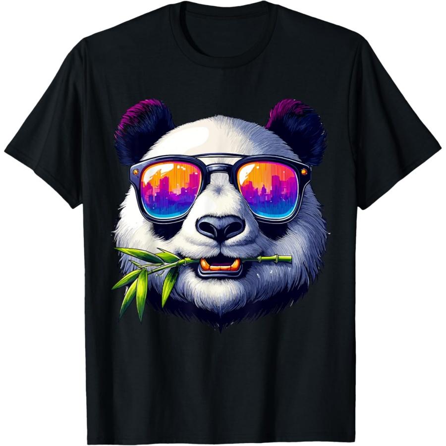Panda Bear In Sunglasses Panda T-Shirt XXXXXL чёрный