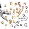 200 Stück 100 Stück Edelstahl Biegeringe 3-10 mm Offene Sprengringe Halskette Armband Goldfarbe Verbinder für DIY Schmuckherstellung