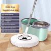 360° Spin-Dry Hand-Free Mop with Absorbent Cloth and Single Bucket