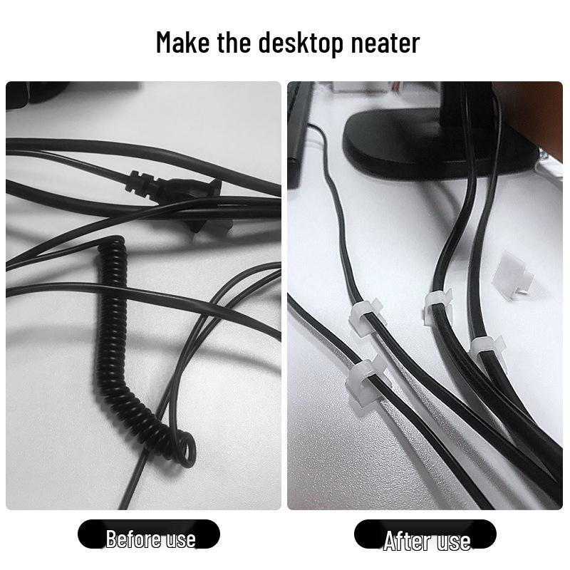 Multi-Purpose Cable Organizer: Home, Car, Desktop & Network Clip