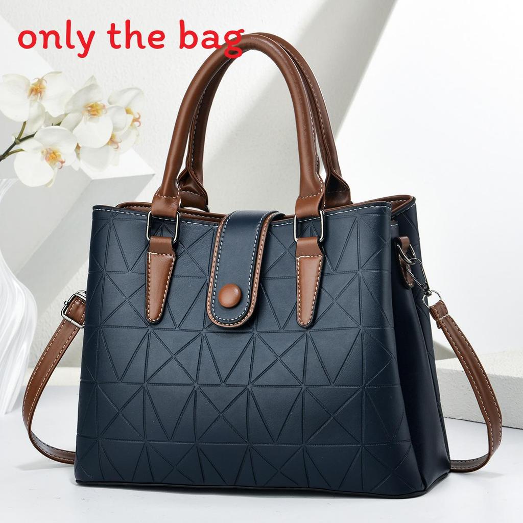 Retro Diamond Pattern Pu Shoulder Bag With Zipper Closure For Office Use