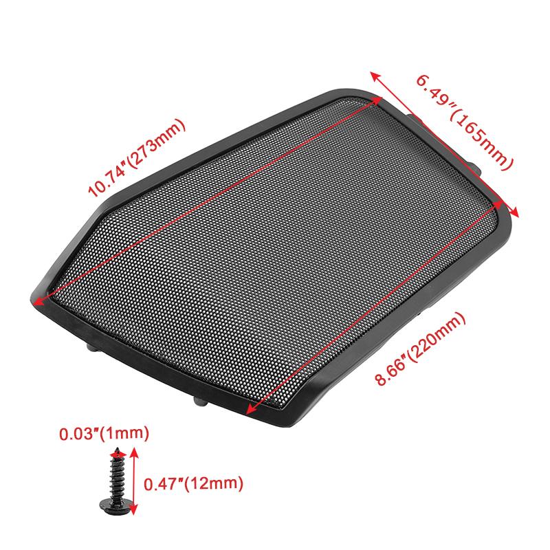 Motorcycle 6"x 9" Saddlebag Lid Speaker Grill Cover For Harley Touring Road Street Electra Glide Road King Ultra Classic 94-13