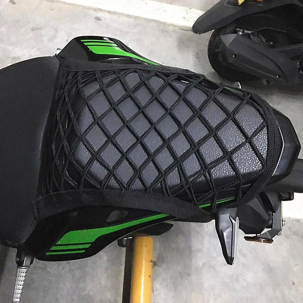 1/2PCS Double-Layer Mesh Pocket Storage Net for Car Trunk,Car Seat Back Net Bag, Cargo Net Hook For Motorcycle Helmet Storage
