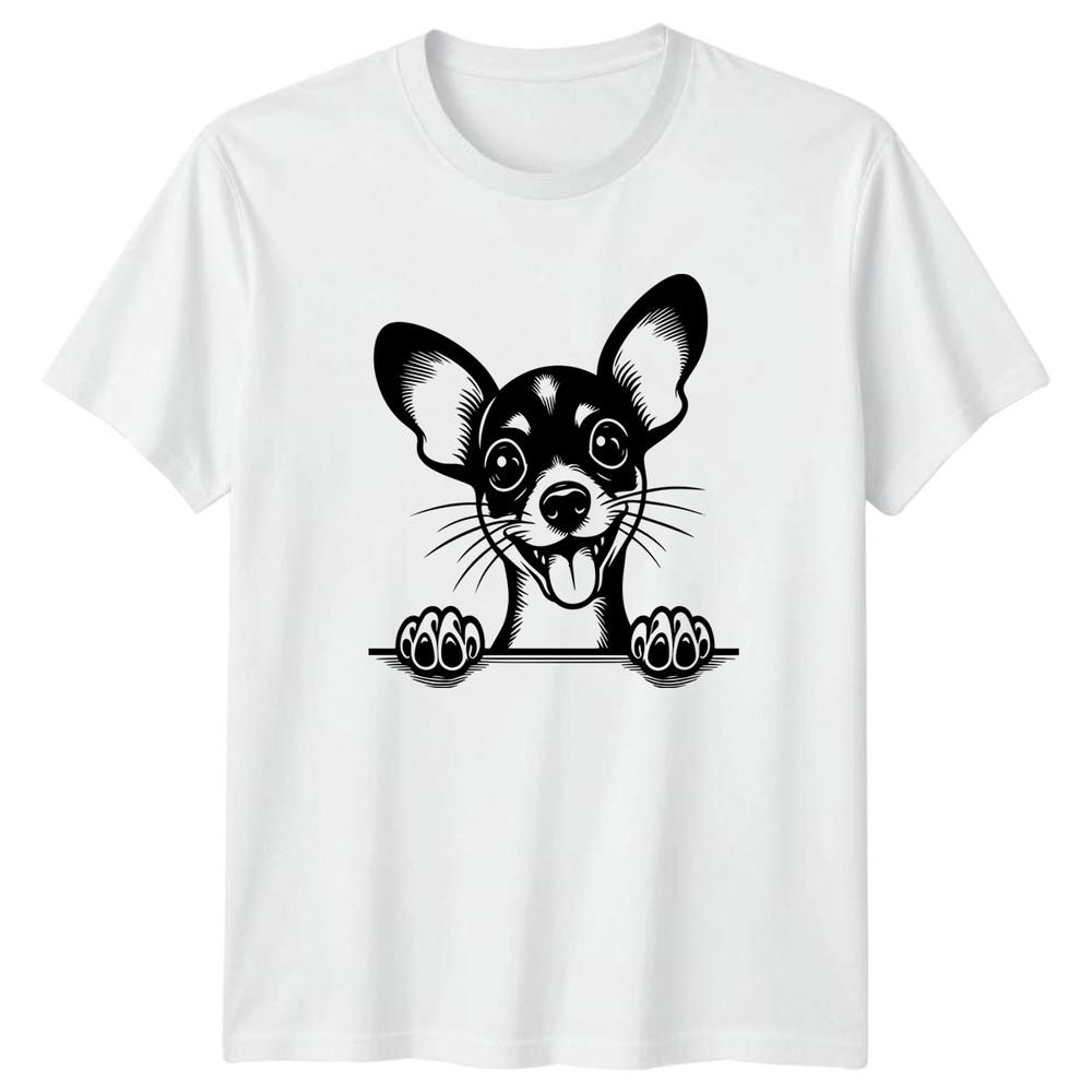 Happy Chihuahua Dog Breed Animal Unisexs TShirt Unisexs Tee Graphic Unisex Top S