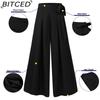 BITCED Women's Fashion Casual Solid Color Print Pants & Capris