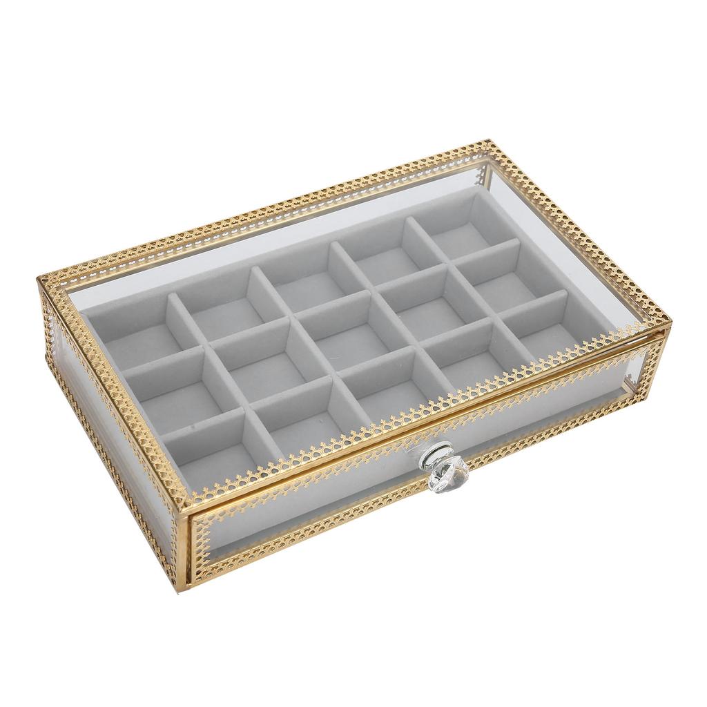 15 Grids Nail Art Decoration Storage Box Drawer Type Nail Accessory Jewelry Organizer