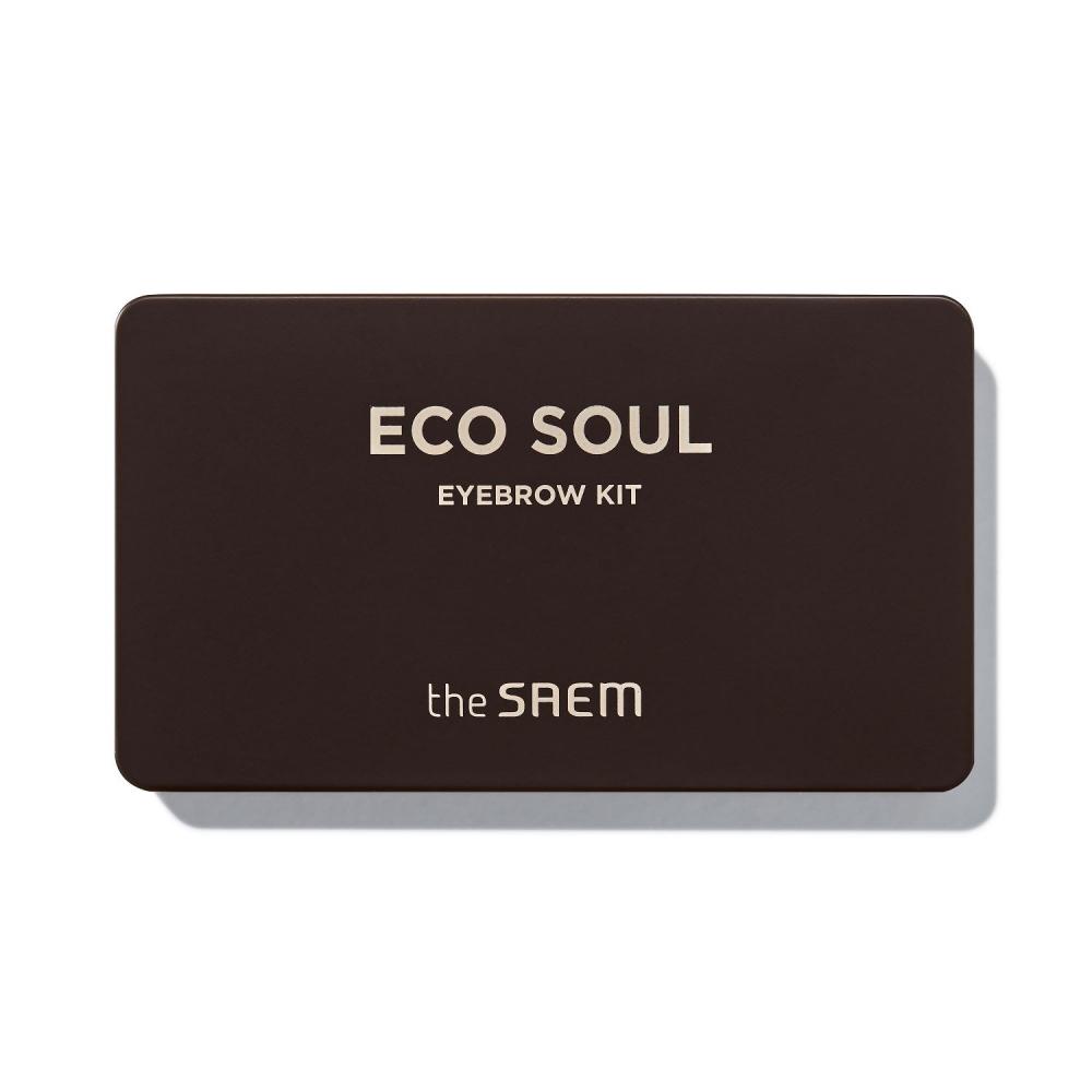The Saem 02 Gray Brown Eco Soul Two Tone Eyebrow Powder