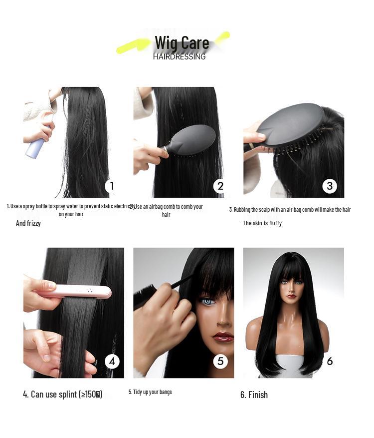 Sky Blue Long Curly Wig for Women - Daily Natural Look for Round Faces