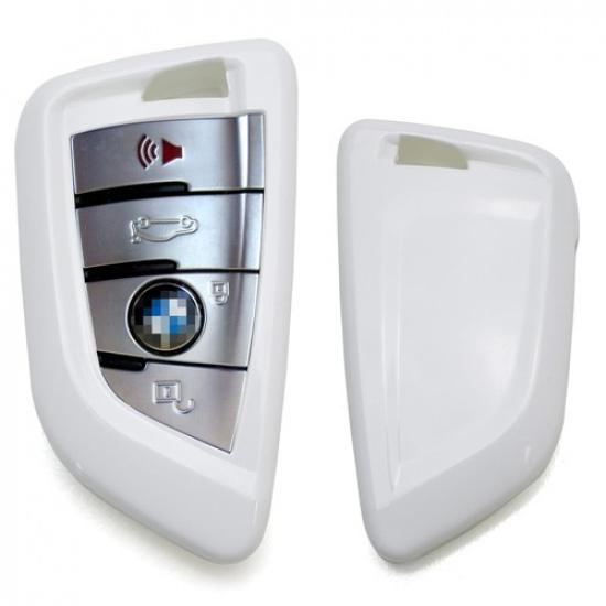 

Exact Fit Glossy White Smart Key Fob Shell Cover For BMW X1 X4 X5 X6 5 7 Series