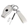 Leather Alloy Aluminum TPU Car Key White Case Cover For Benz GLC GLK CLS