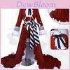 Black Butler Ciel Red Tea Cup Cosplay Costume Set Polyester Material Anime Style