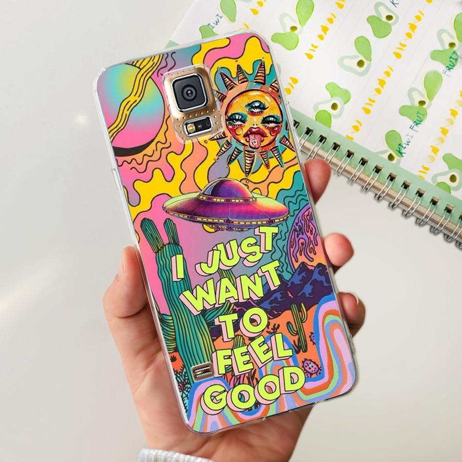 For Samsung Galaxy S5 Case SM-G900F G900I G900M Stylish Painted Cover Soft Silicone Phone Case For Samsung S5 S 5 GalaxyS5 Shell
